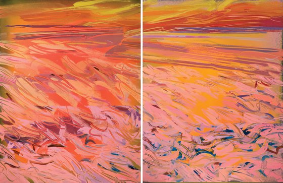 Pink Sea Breeze / Diptych
