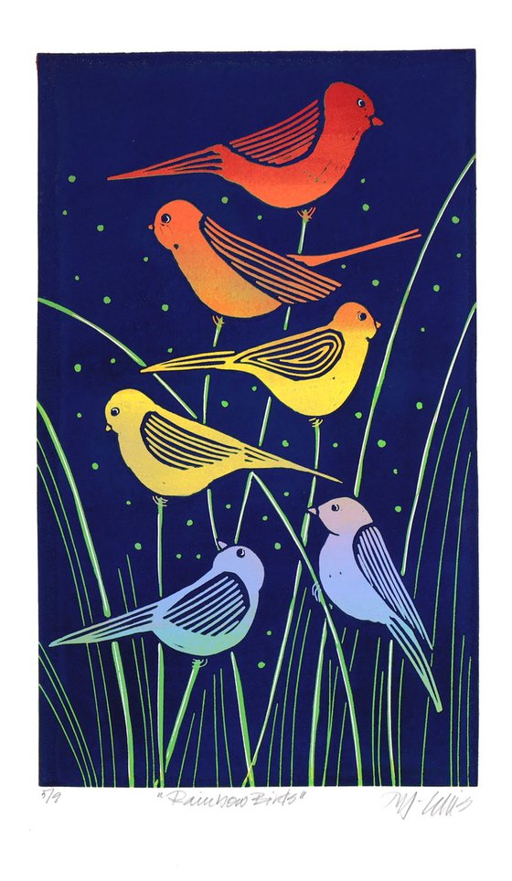 Rainbow birds no 5