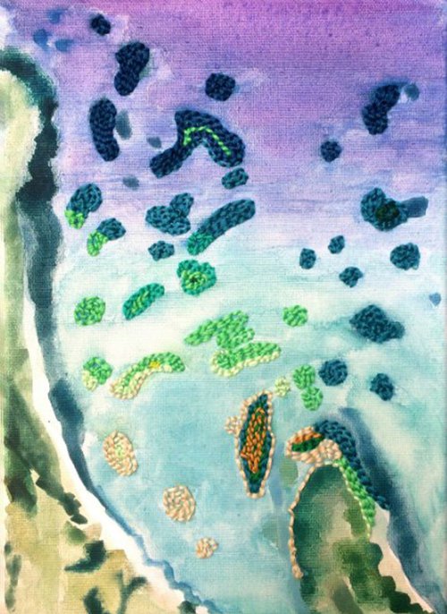 Embroidered Islands II by Szabrina Maharita