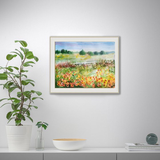 Floral landscape