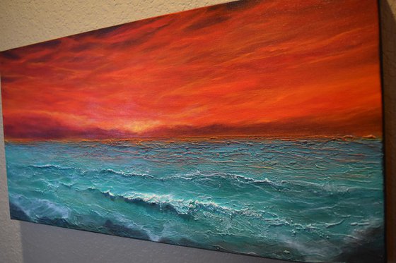 Seascape painting “Tuscan Skies”