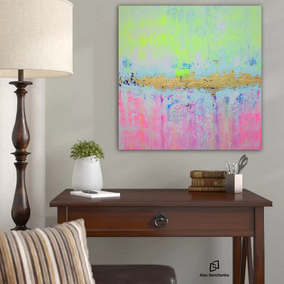 100x100cm /abstract painting / Ready to hang /  Episode 94