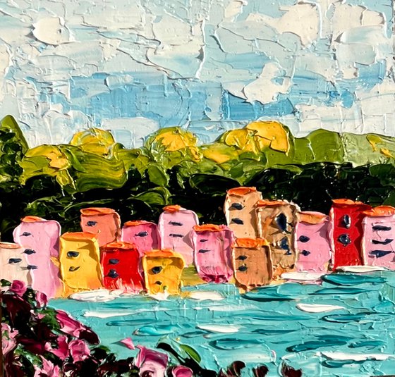 Portofino Oil Painting