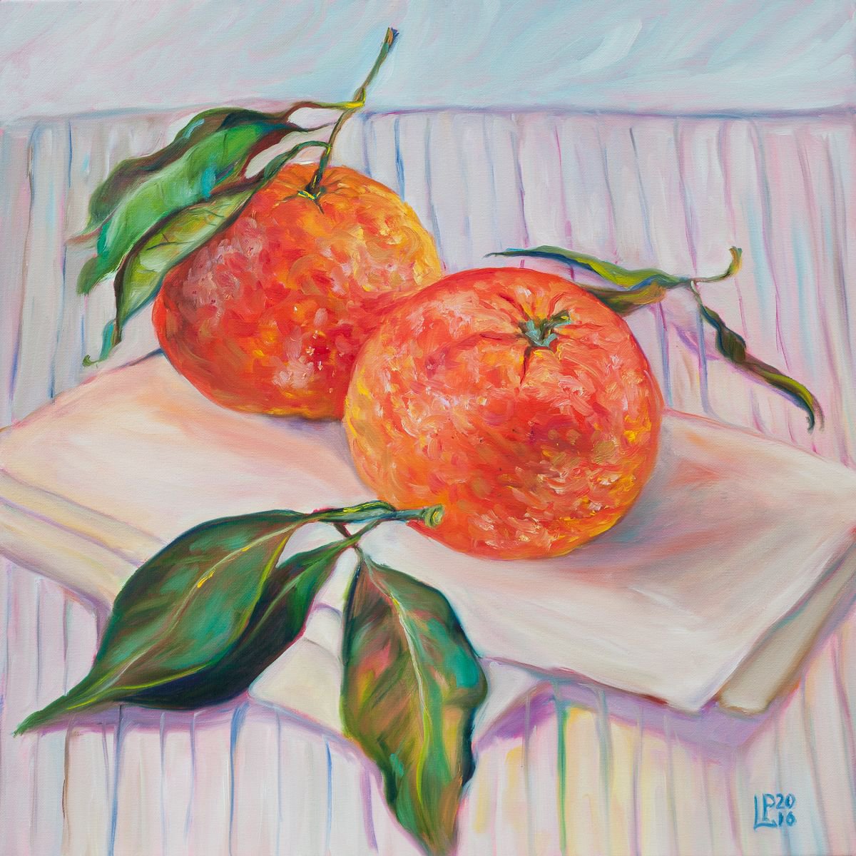 Two Tangerines by Liudmila Pisliakova