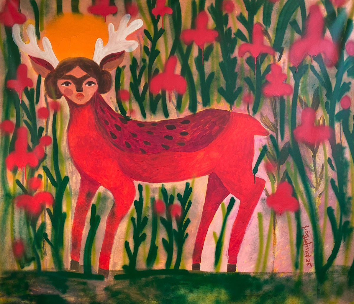 Impressionistic Portrait Acrylic Painting By Dasha Pogodina, 59 X 51, I Will Lead You To The Light, Original Artwork