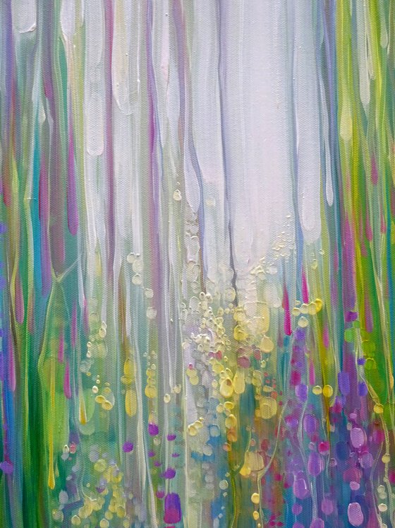 ORIGINAL Oil Painting - The Dryads Bluebell Wood