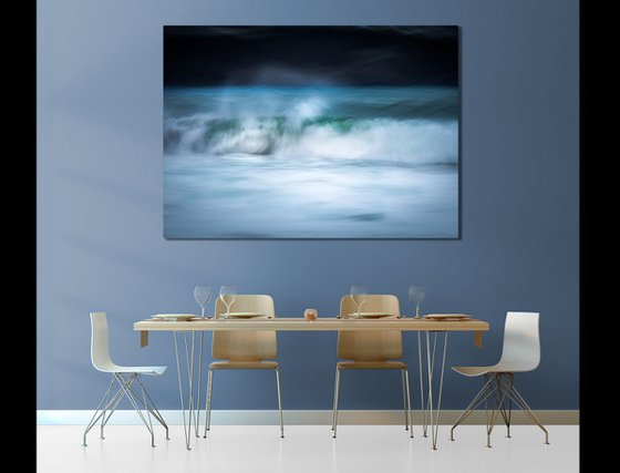Sea of Dreams ....  Extra large abstract sea canvas, 60 x 40 inches