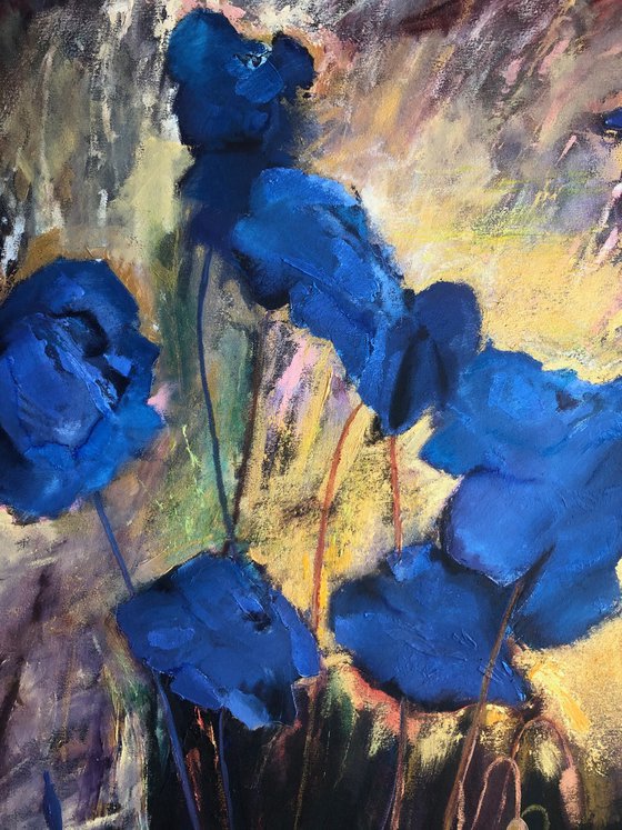 Among Blue Poppies 3
