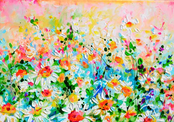 Starry Stillness- White Daisies Mums