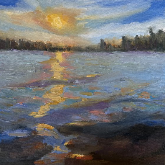 Sunset Over Back Bay