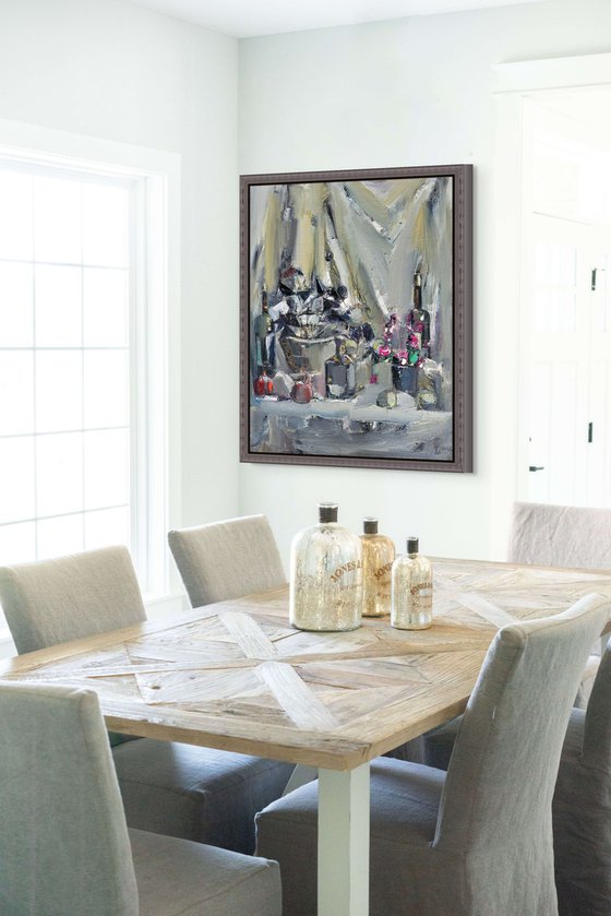 Silver Table, Crimson Fruit