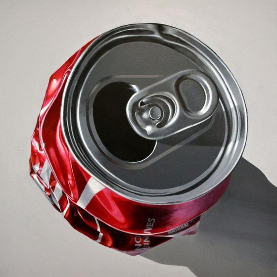 crushed coke can