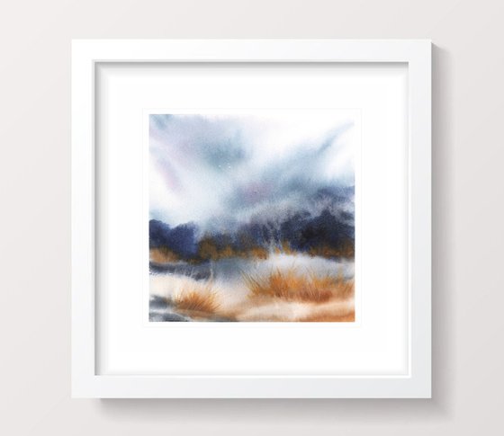 Abstract winter landscape