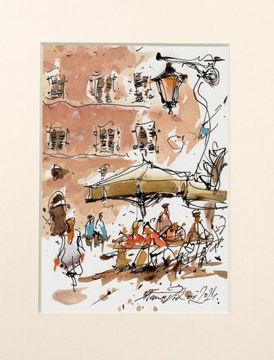 Rome, Watercolor Art