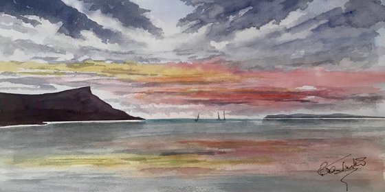 Sailing Home at Sunset