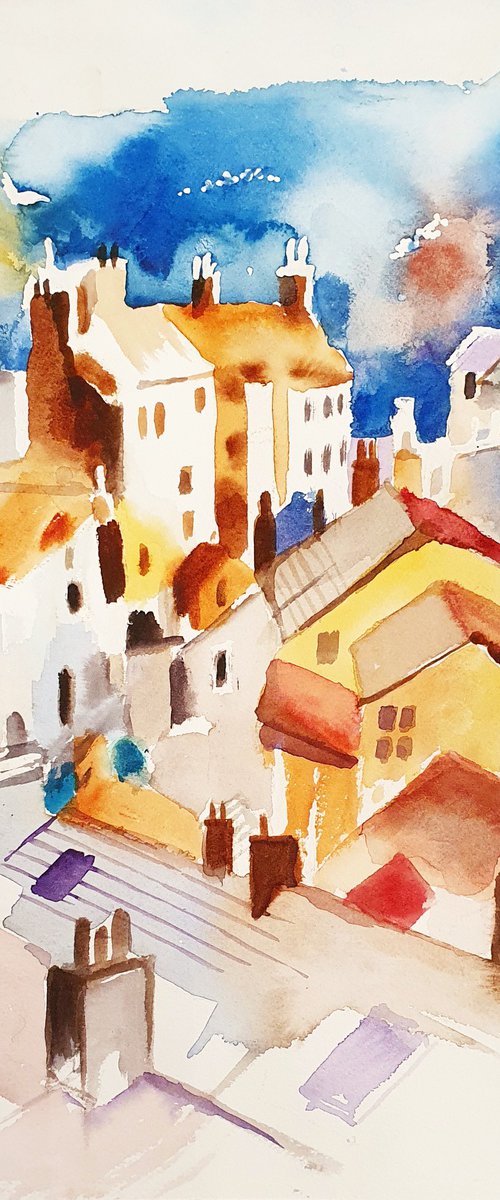 STAITHES ROOFS - NORTH YORKSHIRE by Nicolas GOIA
