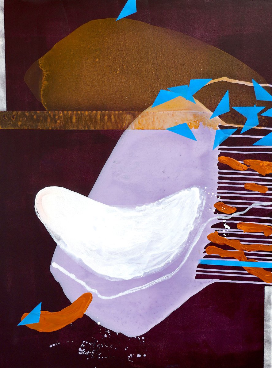 Abstract Acrylic Painting By Poovi Art, 30 X 40", She Needs Love 00, Original Artwork