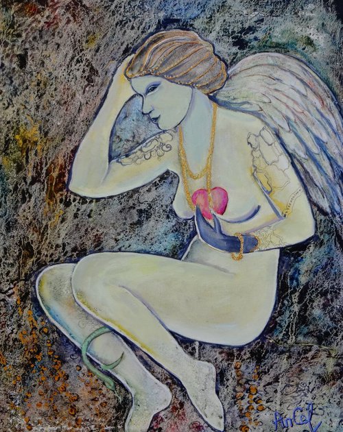 An Angel with human heart by A.G.
