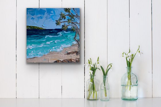 Beach and pandanus