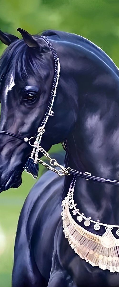 Black Arabian by Edel Alonso Bello