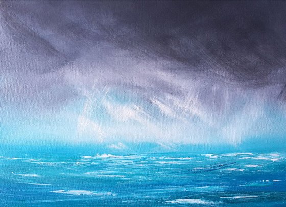 Courage, Seascape, stormy, medium gorgeous