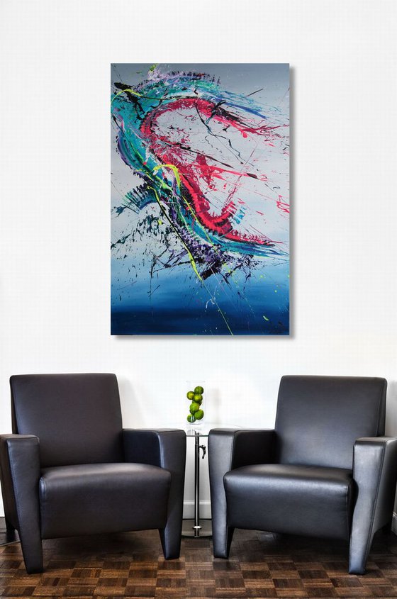 Ripped-tile (Spirits Of Skies 096068) - 80 x 120 cm - XXL (32 x 48 inches)