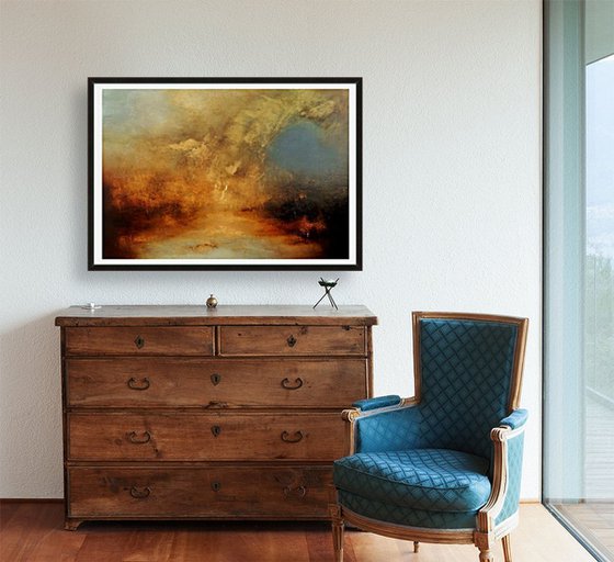 "My Way " gold, brown, copper large 100cm x 80cm x 2cm abstract painting