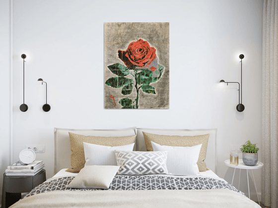 Red rose.