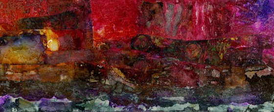 East Of The Full Moon -  Mixed Media Art by Kathy Morton Stanion