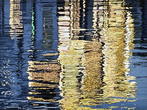 Reflection XIV / Golden Sunset by Alex Nizovsky