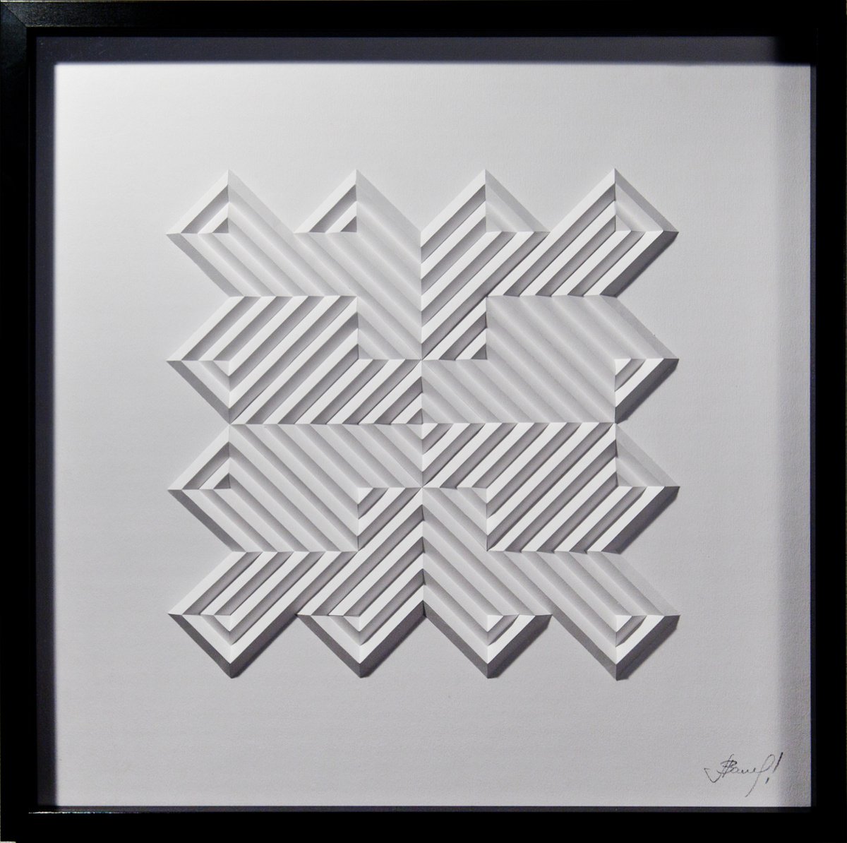 Geometric Abstract Sculpture By Letovbarski Artlab, 20 X 20", Robotic Agenda #4/12, Original Artwork