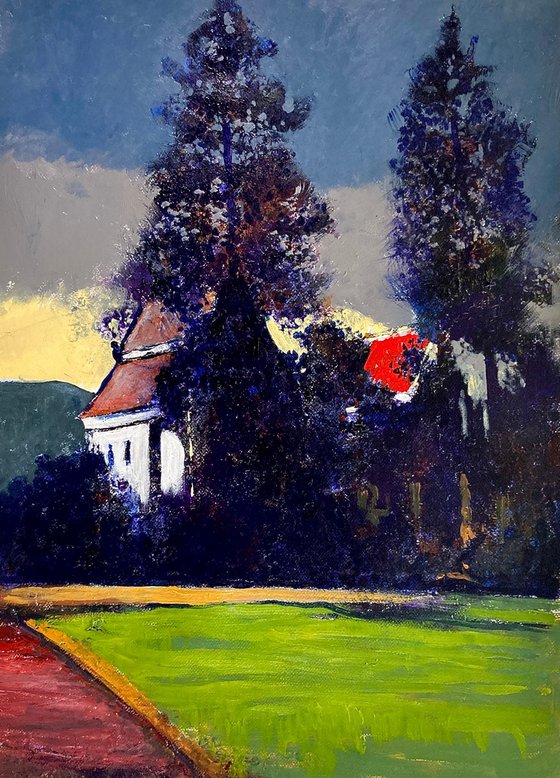 Temple , light and dark