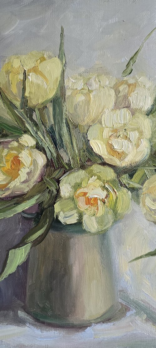 "Yellow tulips" by Olena Kolotova