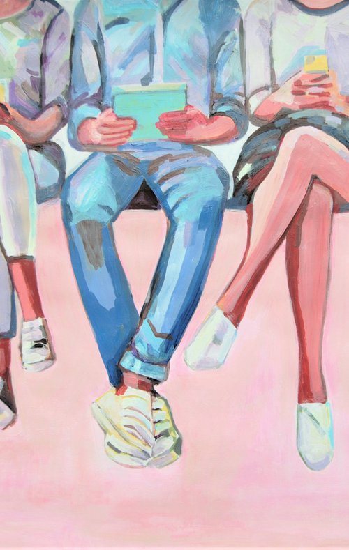 Conversation / 100 x 66 cm by Alexandra Djokic