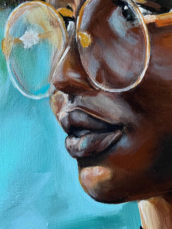 Portrait of beautiful woman
