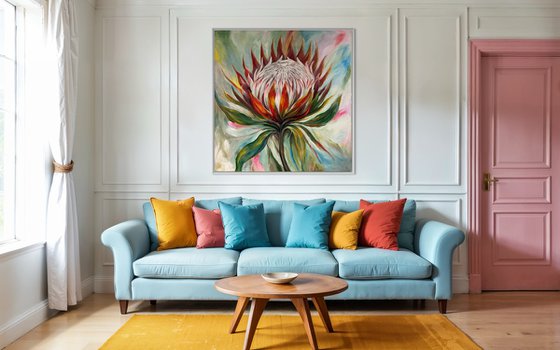 “Flame of Life – King Protea”