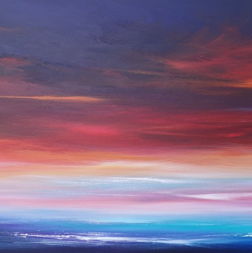 Mellow - seascape, emotional, panoramic by Mel Graham