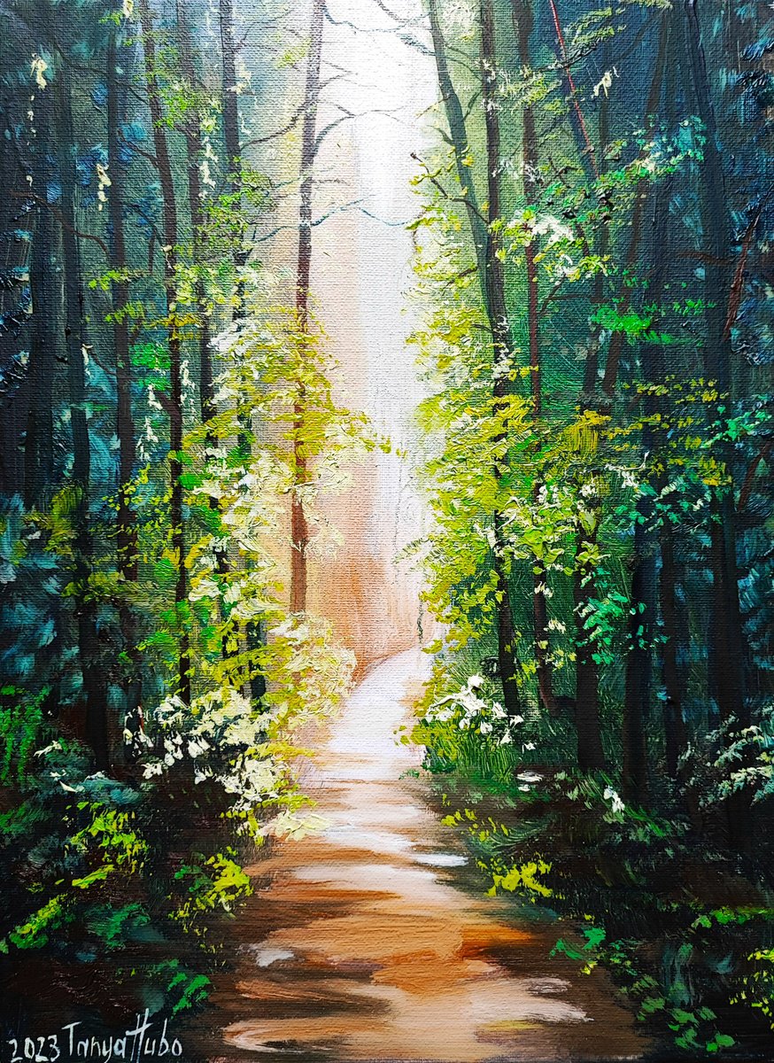 Path in the forest. by Tatajana Obuhova