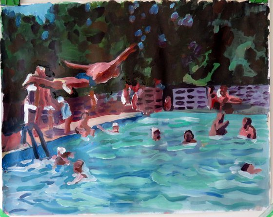 Swimming  Pool with diver