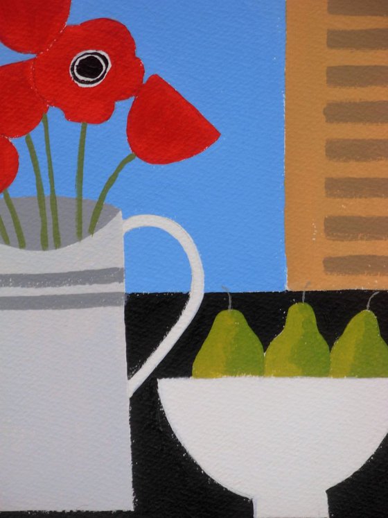 Poppies and Pears 2