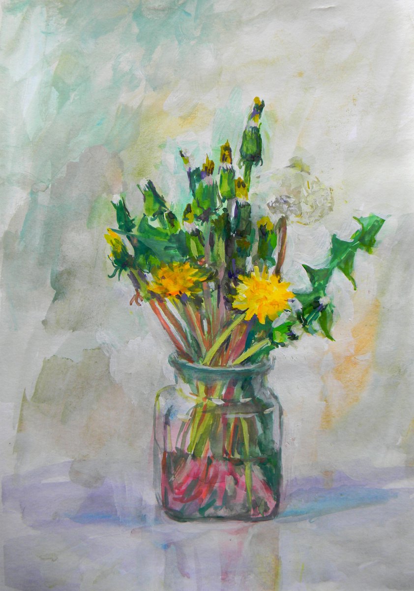 Dandelions by Liudmyla Chemodanova
