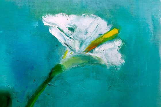 Abstract Floral painting Calla
