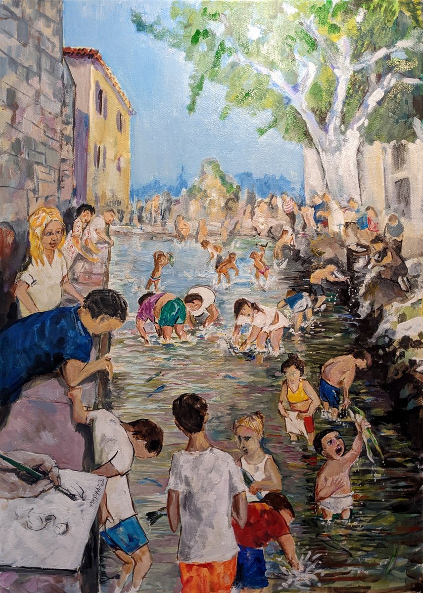 Expressive Still Life Oil Painting By Chris Walker, 20 X 28, L