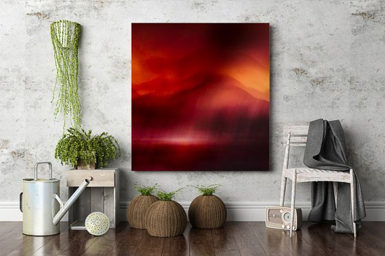 Red Cuillin, Isle of Skye  - Extra large red and orange canvas