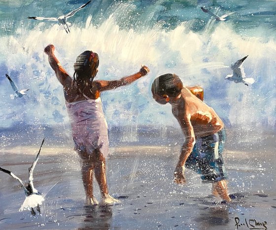 Siblings Happy Beach Day #10