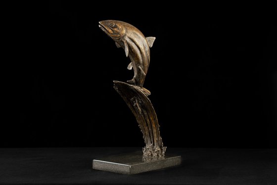 Leaping Salmon Foundry Bronze