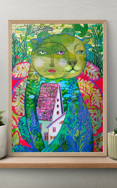 Full moon in July by Margot Raven