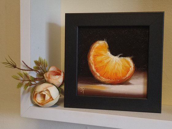 Little orange segment  still life