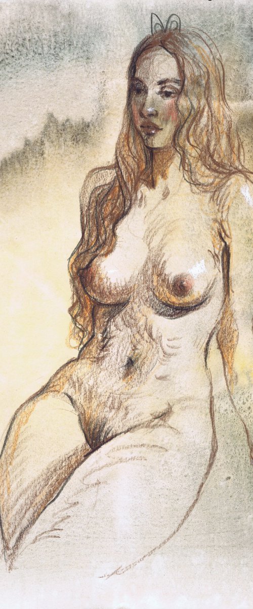 Nude art «Beautiful woman» by Samira Yanushkova