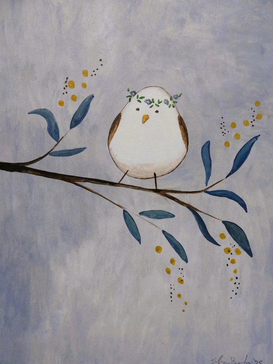 The funny white bird